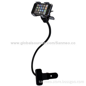 Durable Flexible Long Arms Lazy Bed Desktop Mobile Phone Holder, Black, Can be Moved Easily